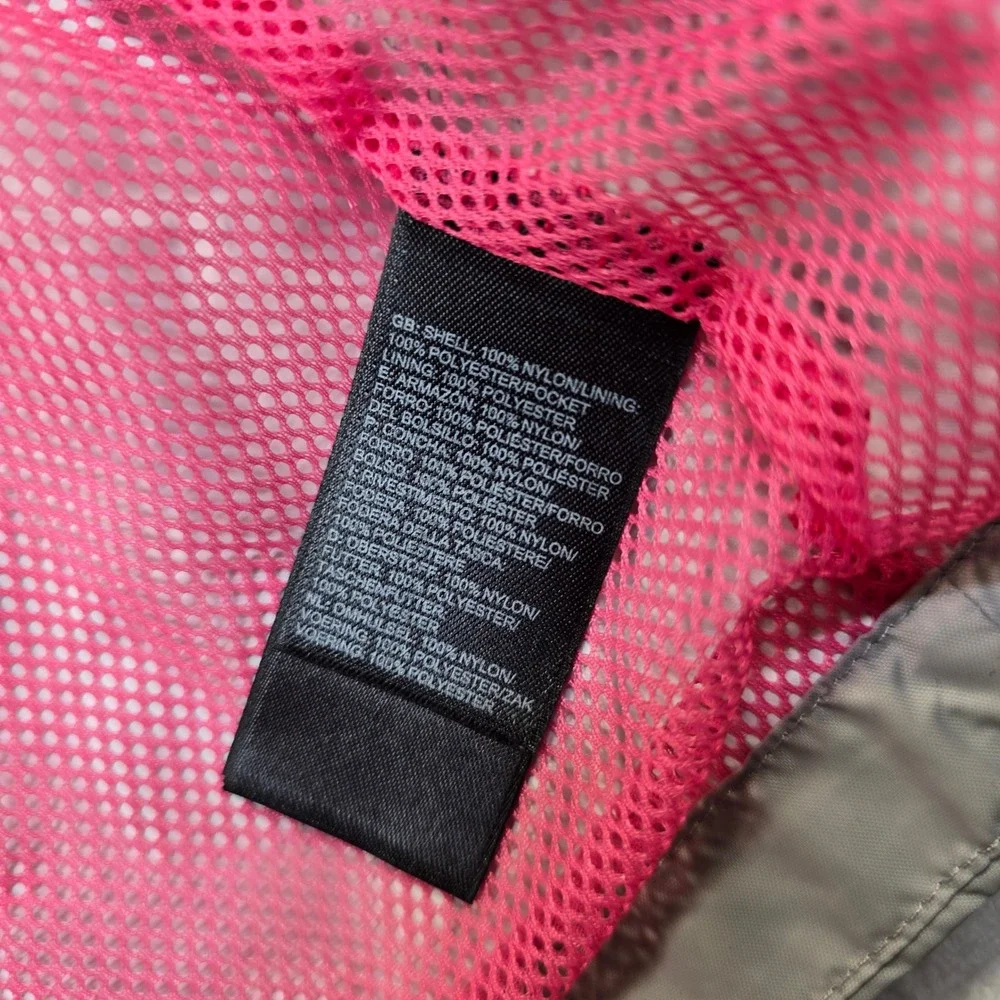 The‎ North Face DryVent Rain Jacket Girls XXS 5 Silver Pink Hooded
